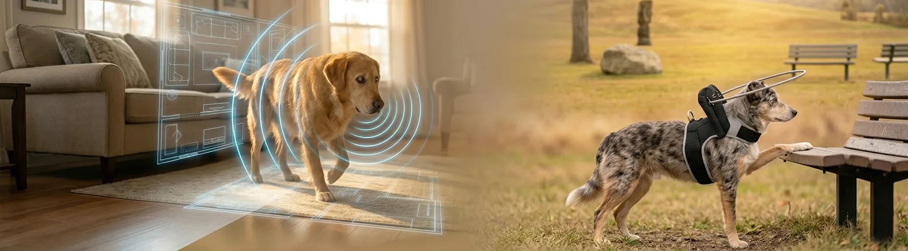 BEcolocalizzazione vs anello per cane cieco – confronto dei dispositivi di protezione